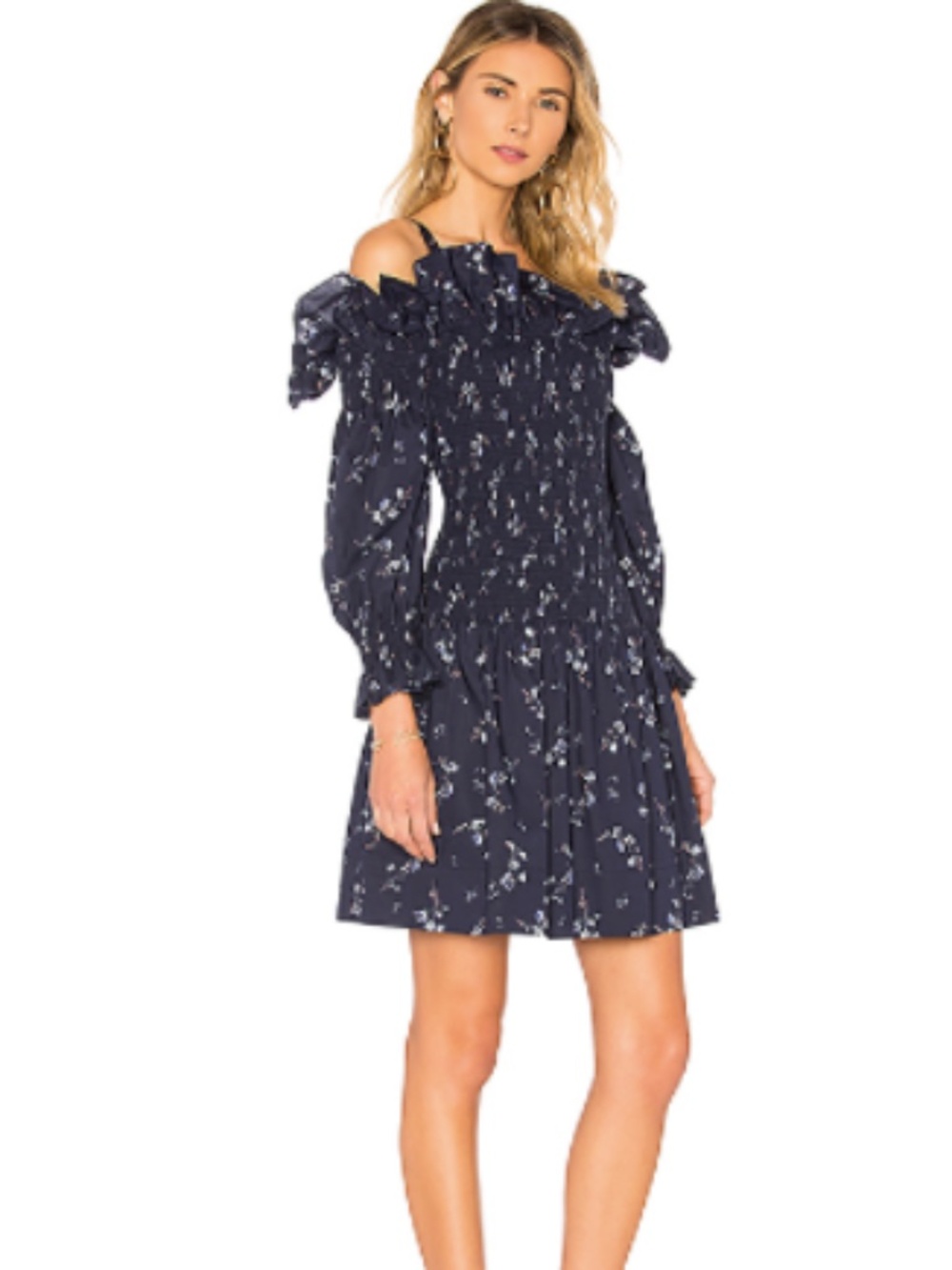 Rebecca Taylor Francine Off Shoulder Dress 4